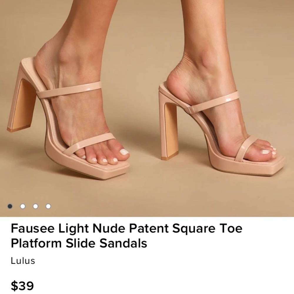Nude platform sandals - LULUS
